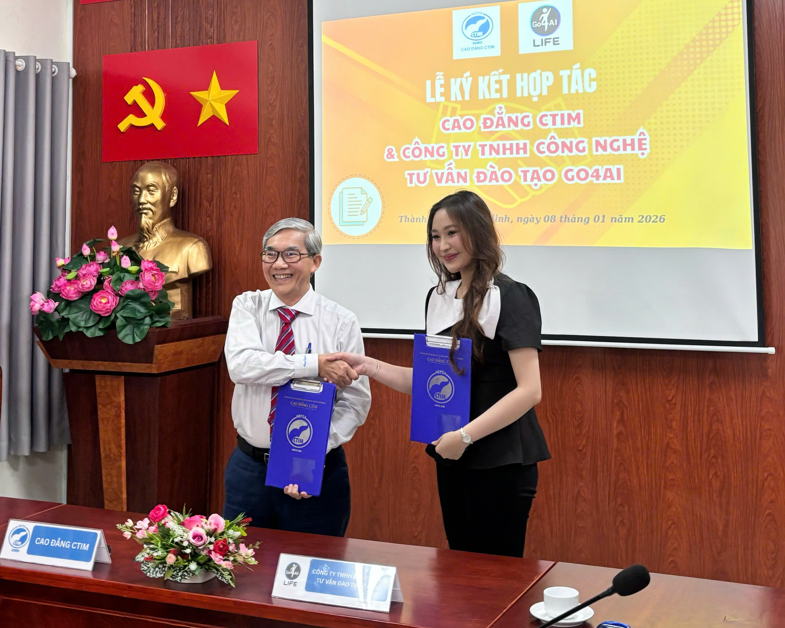 GO4AI ký kết hợp tác cùng Cao đẳng CTIM